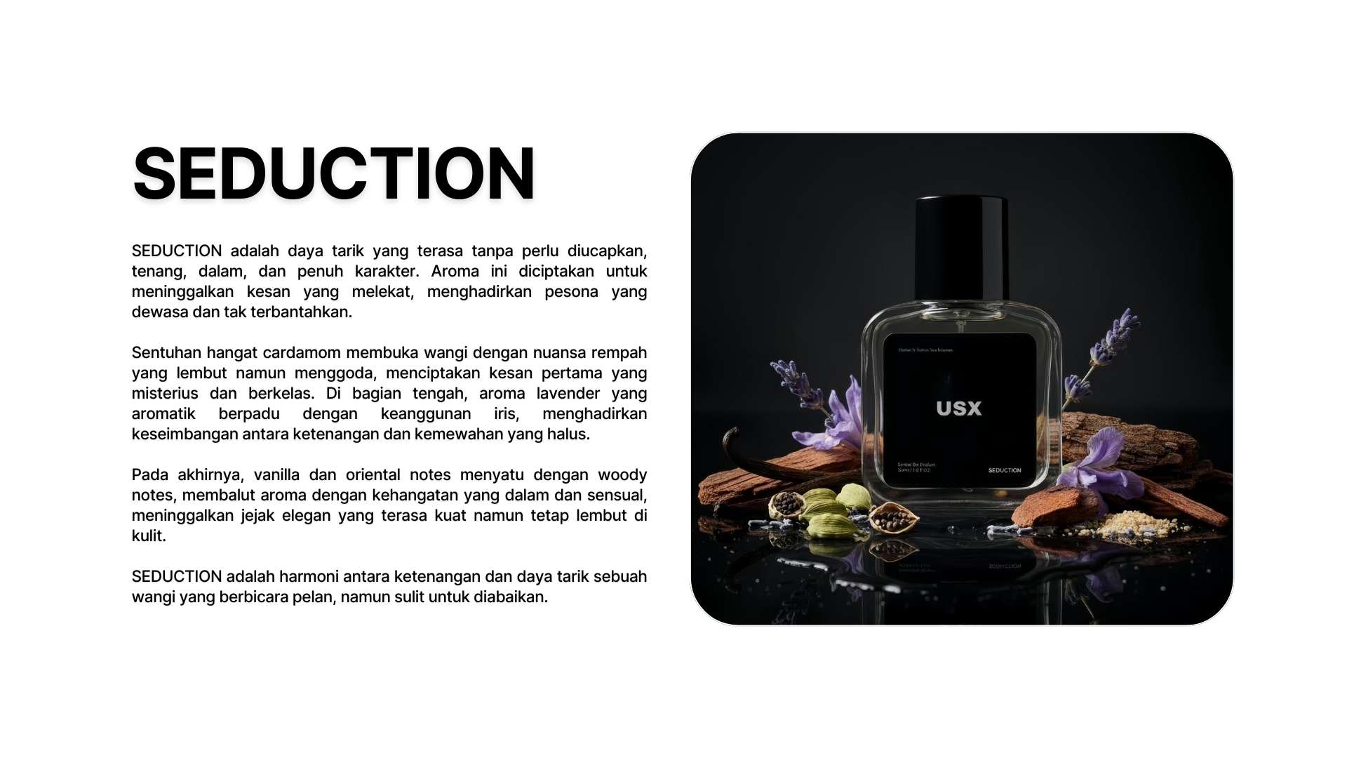 USX FRAGRANCE Seduction
